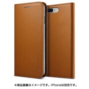 Genuine Leather diary case ブラウン [iPhone 7 Plus用 ケース]