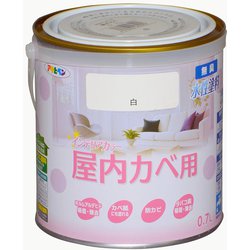 New水性インテリアカラー 屋内カベ用 0.7L 白 [塗料]