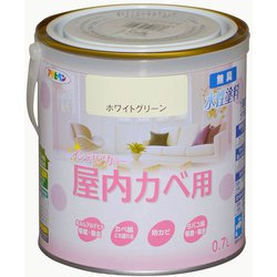 New水性インテリアカラー 屋内カベ用 0.7L ホワイトグリーン [塗料]