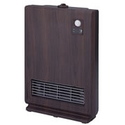 人感センサー付 スリムセラミックヒーター 木目調 ダークウッド CHT-1537DW