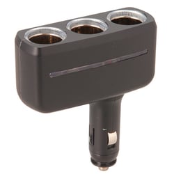 F196 [車内用品 イルミソケット3F 3連ソケット カラー：マットブラック]