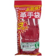 お買得 革手袋 ブタ甲メリマジック 甲メリヤス 3双組 #175 L