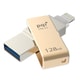 PQI iConnect mini Lightning対応 USB3.0メモリー 128GB ゴールド ICMINVGD-128