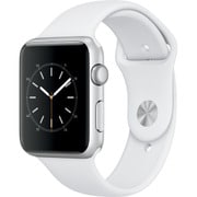 【特価HOT】Apple Watch シルバーアルミニウムケースとホワイトスポーツバンド 腕時計(デジタル)