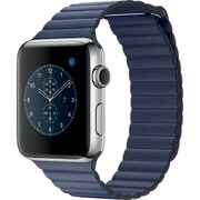 Apple Watch Series 2 - 42mmステンレススチールケースとミッドナイトブルーレザーループ - L
