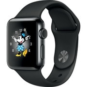 Apple Watch Series 2 - 38mmスペースブラックステンレススチールケースとブラックスポーツバンド
