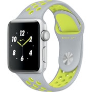 Apple Watch Nike+ - 38mmシルバーアルミニウムケースとフラットシルバー/ボルトNikeスポーツバンド