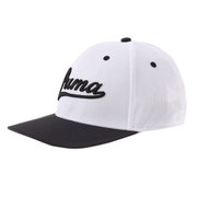 052960-02-LXL [スクリプト フィッテド キャップ メンズ L～XLサイズ white-black]