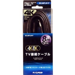 4K8K対応テレビ接続ケーブル 8m SCJ8FLW-P