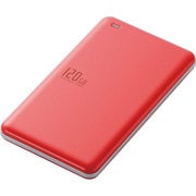 外付けSSD ポータブル USB3.0 TLC搭載 120GB レッド ESD-EA0120GRD