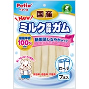 ペティオ NEW 国産 ミルク風味ガム ロール [犬用スナック 7本入 1歳～ 全犬種用]
