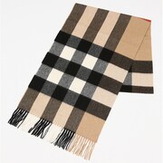 マフラー 60BB16A-HF MEG CK SCARF-Camel Check