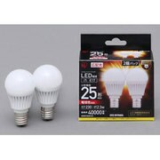 LED電球 E17口金 電球色 230lm（25W形相当） 広配光 密閉器具対応 2個セット LDA3L-G-E17-2T32P
