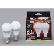LED電球 E17口金 電球色 760lm（60W形相当） 広配光 密閉器具対応 2個セット LDA8L-G-E17-6T32P