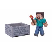 マインクラフト アクションフィギュア スティーブとマインカート