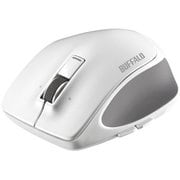 ワイヤレスマウス Premium Fit(プレミアムフィット) Bluetooth3.0接続 BlueLED 5ボタンタイプ 電池式 横スクロール 速度切替 静音 Lサイズ ホワイト BSMBB500LWH