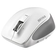 ワイヤレスマウス Premium Fit(プレミアムフィット) Bluetooth3.0接続 BlueLED 5ボタンタイプ 電池式 横スクロール 速度切替 静音 Mサイズ ホワイト BSMBB500MWH