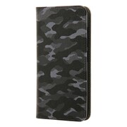 ZenFone 3 ZE520KL 手帳型ケース オリジナルデザイン 迷彩 グレー IJ-AZ3LC/AK081