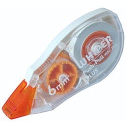修正テープ ホワイパープッシュプル 6mm オレンジ 49963 WH-706
