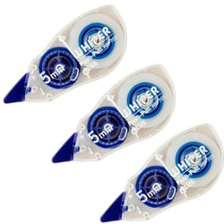 修正テープ ホワイパープッシュプル 5mm 3個パック 49965 WH-705-3P