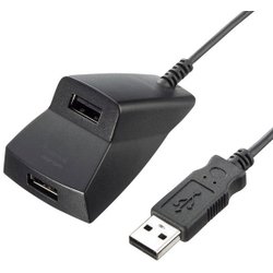 ヨドバシ Com サンワサプライ Sanwa Supply Usb 2h215bk 手元延長用2ポートusb2 0ハブ ブラック 通販 全品無料配達