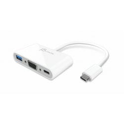 USB Type-C to VGA USB 3.0＋USB Type-C ハブ マルチアダプター JCA378