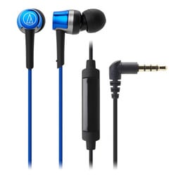 スマートフォン用インナーイヤーヘッドホン ブルー ATH-CKR30iS BL