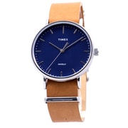 フェアフィールド 41mm ネイビー×ブラウン レザー 正規品 1年保証 TW2P97800