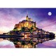 54-201 夕暮れのモン・サン・ミシェル フランス [ジグソーパズル パズルの超達人EX 世界風景・光るパズル 2000ピース（完成サイズ：38×53cm）]