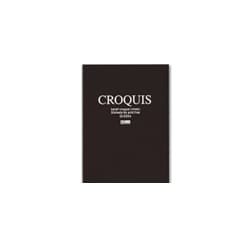 クロッキーブック ホワイトクロッキー B5 黒 Q-0355