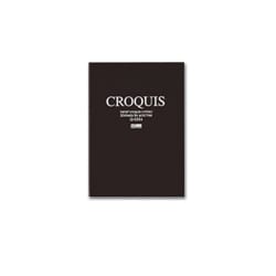 クロッキーブック ホワイトクロッキー F8 黒 Q-0308
