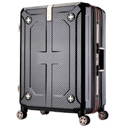 LEGEND WALKER MAXPLUS（マックスプラス） ダブル拡張機能搭載スーツケース 旅行日数目安：4～7泊 75L/ダブル拡張時100L TSAロック搭載 ラフカーボンブラックシルバー 6707-60-R-BKSL
