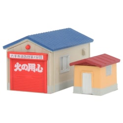 S050-2 ガレージ・小屋セット(青) (SMALL HOUSE SET (BLUE