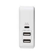 Cタイプ対応 USB-ACアダプタ　ホワイト IPA-C01/WH
