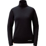 1104977-BK-XL [メリノウールプラス ハイネックシャツ レディース XLサイズ ブラック]