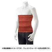 1107167 [メリノウール ジャカード ウエストウォーマー 男女兼用 Sサイズ カーディナルレッド]