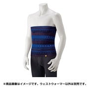 1107167 [メリノウール ジャカード ウエストウォーマー 男女兼用 Sサイズ インクブルー]