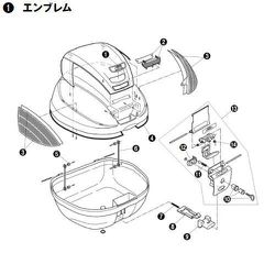 GIVI Z1294R GIVIエンブレム 66541