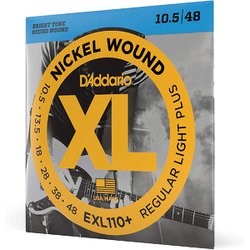 D'Addario（ダダリオ） エレキギター弦 ニッケル Regular Light Plus .0105-.048 EXL110+ EXL110＋