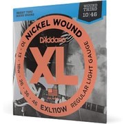 D'Addario(ダダリオ) エレキギター弦 ニッケル Regular Light 3弦巻き弦 .010-.046 EXL110W EXL110W