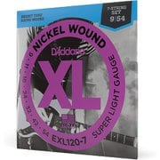 D'Addario(ダダリオ) エレキギター弦 ニッケル SuperLight 7弦 .009-.054 EXL120-7 EXL120-7