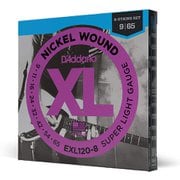 D'Addario(ダダリオ) エレキギター弦 ニッケル SuperLight 8弦 .009-.065 EXL120-8 EXL120-8