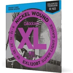 D'Addario（ダダリオ） エレキギター弦 ニッケル バランスドテンション SuperLight .009-.040 EXL120BT EXL120BT