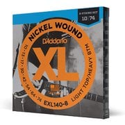 D'Addario(ダダリオ) エレキギター弦 ニッケル LightTop/HeavyBottom .010-.074 EXL140-8 EXL140-8