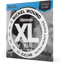 D'Addario（ダダリオ） エレキギター弦 ニッケル Extra Heavy .012-.060 EXL148 EXL148