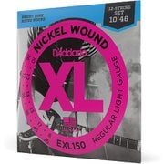 D'Addario(ダダリオ) エレキギター弦 ニッケル SuperLight 12弦 .010-.046 EXL150 EXL150