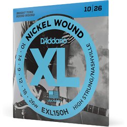 D'Addario（ダダリオ） エレキギター弦 ニッケル High-Strung/Nashville Tuning .010-.026 EXL150H EXL150H