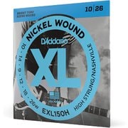 D'Addario(ダダリオ) エレキギター弦 ニッケル High-Strung/Nashville Tuning .010-.026 EXL150H EXL150H