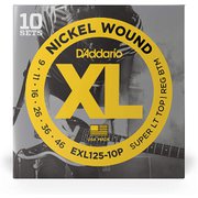 D'Addario(ダダリオ) エレキギター弦 ニッケル SuperLight Top/Regular Bottom .009-.046 EXL125-10P 10set入りパック EXL125-10P