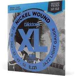 D'Addario（ダダリオ） エレキギター弦 ニッケル Jazz Light .012-.052 EJ21 EJ21